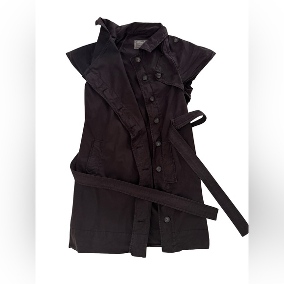 All Saints Black Sleeveless Vest - Picture 2 of 5